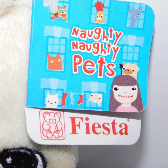 Naughty Naughty Pets Fiesta 7" Henry Bulldog Bean bag Plush NEW w Tag - Picture 4 of 6